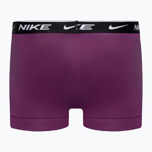 Pánske boxerky Nike Everyday Cotton Stretch Trunk 3 páry zelená/fialová/modrá