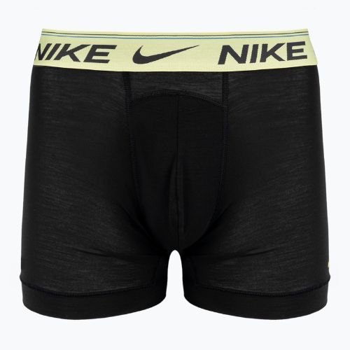 Pánske boxerky Nike Dri-FIT Ultra Comfort Brief 3 páry black/yellow/fuxia