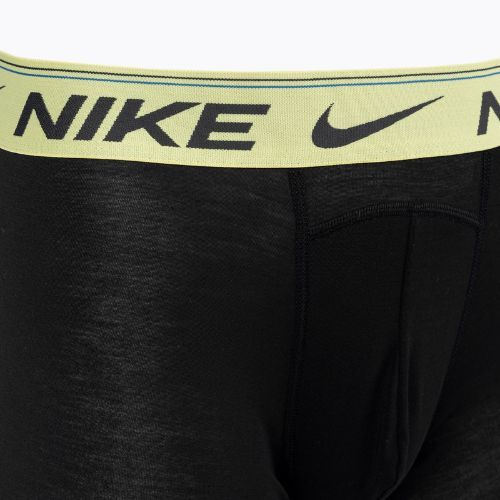 Pánske boxerky Nike Dri-FIT Ultra Comfort Brief 3 páry black/yellow/fuxia