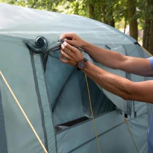 Stanový stan nafukovací 6-osobový KADVA AIRcamp 6.33 zelený