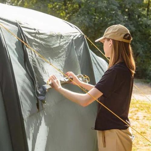 Stanový stan nafukovací 8-osobový KADVA AIRcamp 8.44 zelený