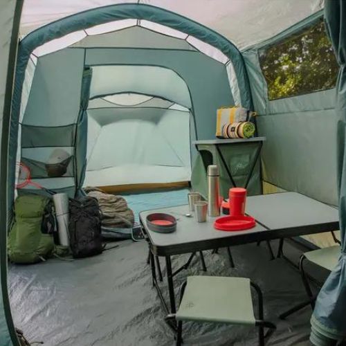 Stanový stan nafukovací 8-osobový KADVA AIRcamp 8.44 zelený