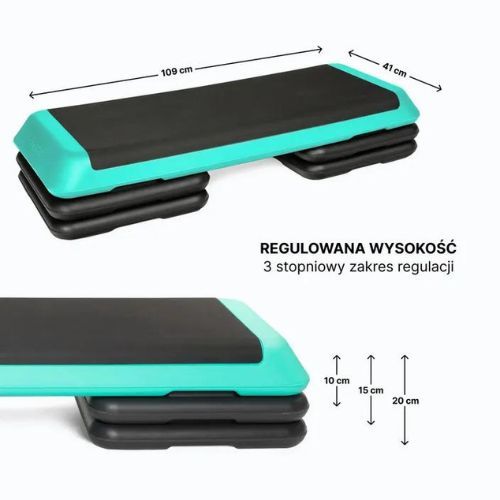 Schodík  XTREXO Aerobic stepper AS01 zelený