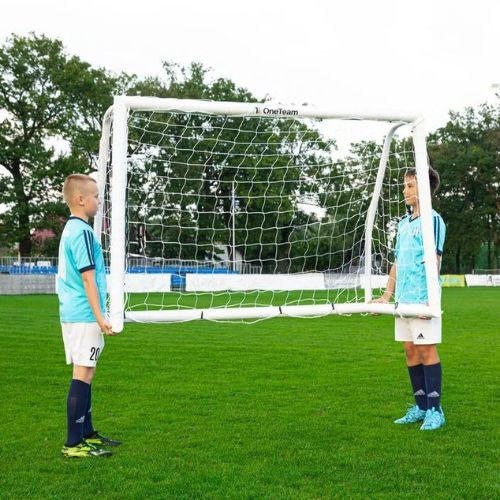 Futbalová bránka OneTeam PVC 244 x 150 cm biela
