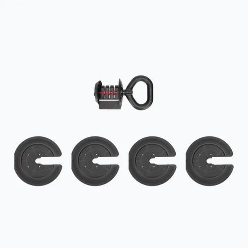 XTREXO TXO-B4W004 12 kg nastaviteľná činka čierna