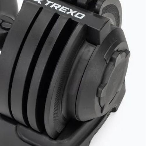 XTREXO TXO-B4W004 12 kg nastaviteľná činka čierna