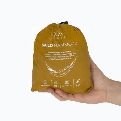 Hamak turistický KADVA Sailo Hammock ultralight žltý