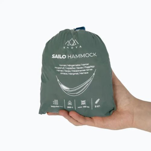 Turistická hojdacia sieť KADVA Sailo Hammock zelená