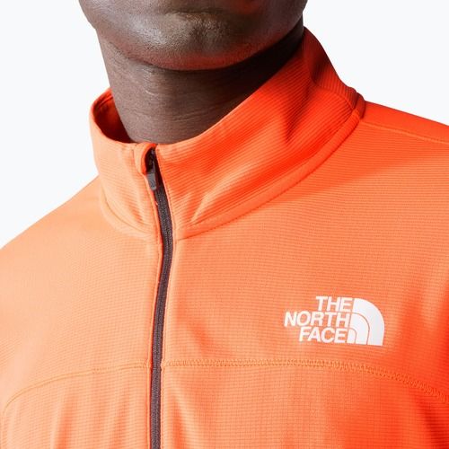 Pánska bežecká mikina The North Face Sunriser 1/4 Zip vivid flame