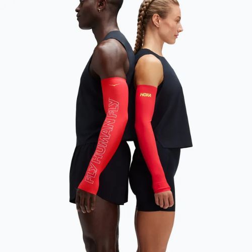 Bežecké rukávy Hoka Airolite cerise