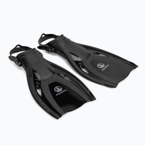 AQUASTIC Cove šnorchlovací set maska + šnorchel + plutvy čierna