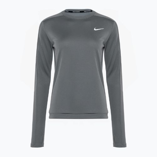 Dámske bežecké tričko s dlhým rukávom Nike Dri-Fit Crew-Neck smoke grey