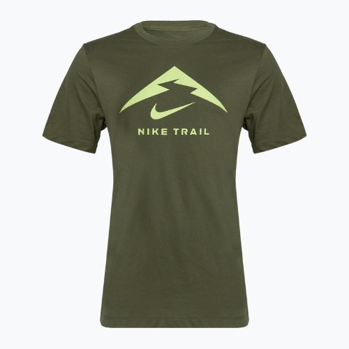 Pánske bežecké tričko Nike Dri-Fit UV medium olive