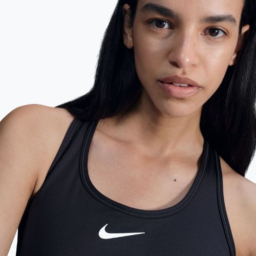 Tréningová podprsenka Nike Swoosh Medium Support black/white