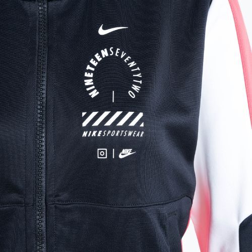 Dámska mikina Nike Sportswear čierna/svetlo karmínová/biela