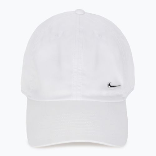 Šiltovka Nike Dri-Fit Club Unstructured Metal Swoosh white/metallic silver