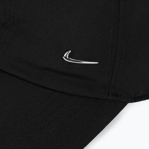 Šiltovka Nike Dri-Fit Club Unstructured Metal Swoosh black/metallic silver