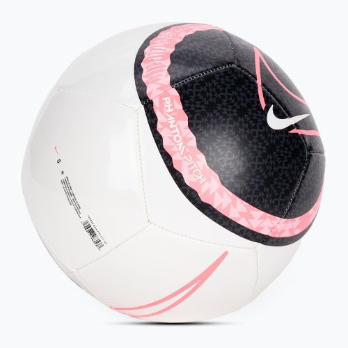 Futbalová lopta Nike Phantom white/black/sunset pulse veľ. 5