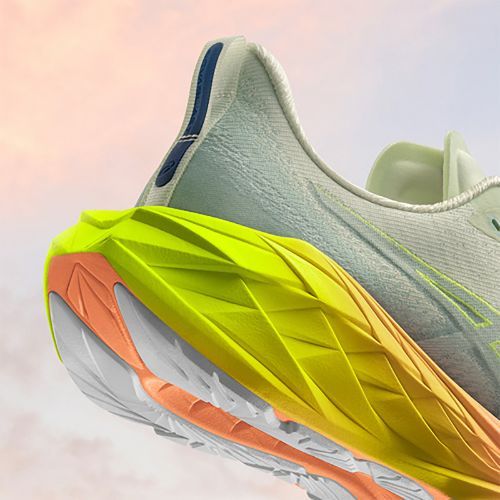ASICS Novablast 4 Paris dámska bežecká obuv cool matcha/safety yellow