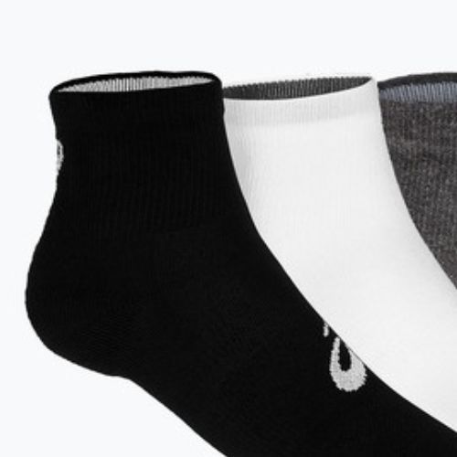Ponožky na behanie ASICS Quarter 3 pary black/grey/white