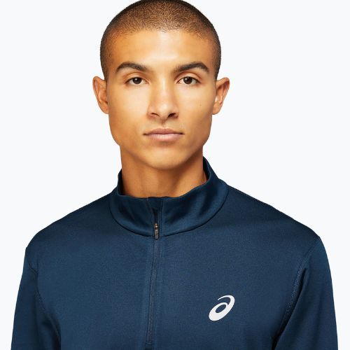Pánska bežecká mikina ASICS Core 1/2 Zip Winter Top french blue
