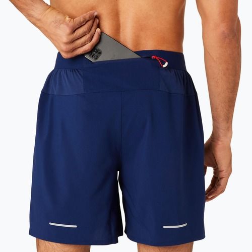 Pánske šortky na behanie ASICS Road 2-N-1 7IN blue expanse / midnight