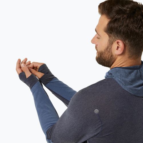 Pánska bežecká mikina ASICS Metarun Winter LS s kapucňou Midnight