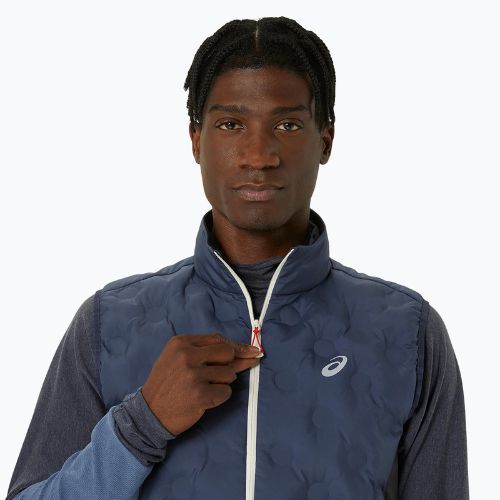 Pánska vesta na behanie ASICS Road Winter midnight
