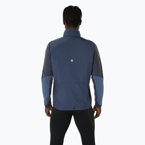 Pánska vesta na behanie ASICS Road Winter midnight