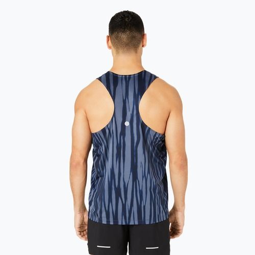 Pánske bežecké tielko ASICS Road All Over Print Singlet blue expanse/midnight