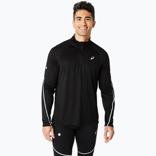 Pánsky bežecký rukáv ASICS Road Lite-Show 1/2 Zip performance black