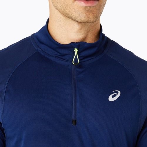 Pánske bežecké tričko ASICS Road Lite-Show 1/2 Zip blue