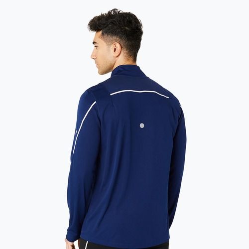 Pánske bežecké tričko ASICS Road Lite-Show 1/2 Zip blue