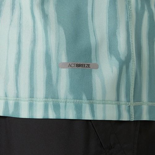 Pánske bežecké tričko ASICS Road All Over Print light celadon/celadon