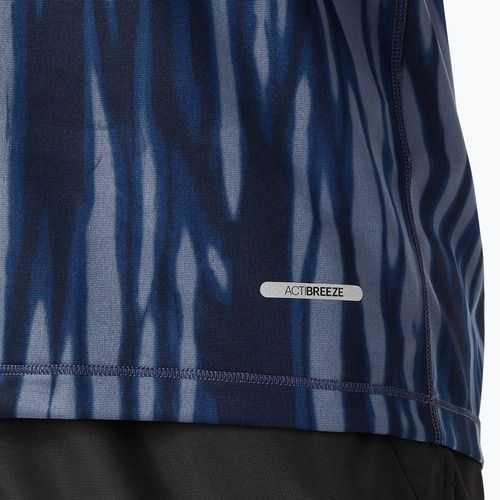 Pánske bežecké tričko ASICS Road All Over Print blue expanse/midnight