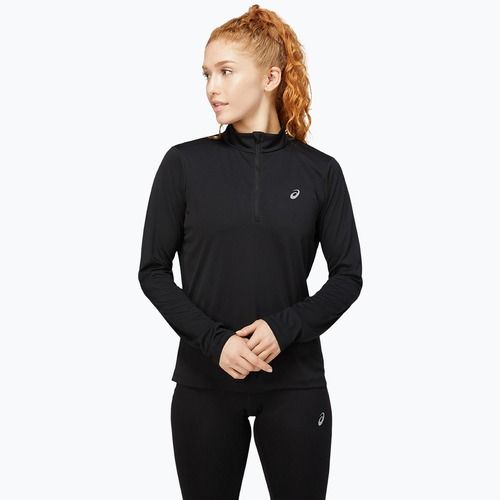 Dámske bežecké tričko ASICS Core 1/2 Zip Top performance black