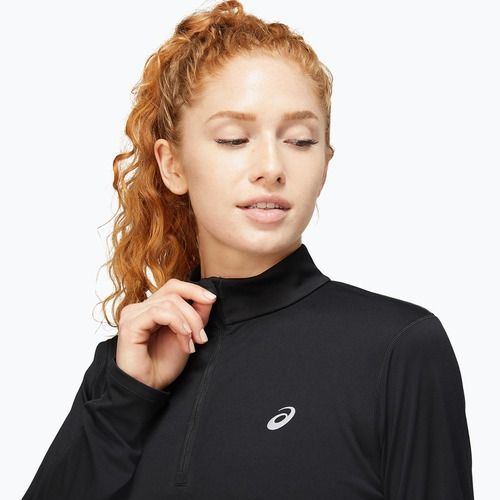Dámske bežecké tričko ASICS Core 1/2 Zip Top performance black