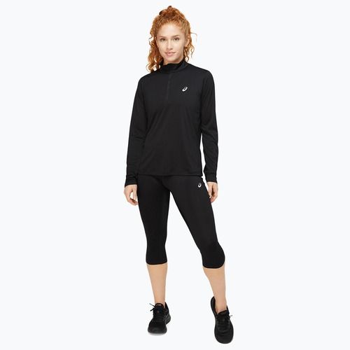 Dámske bežecké tričko ASICS Core 1/2 Zip Top performance black