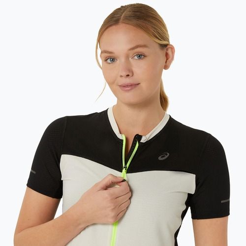 Dámske bežecké tričko ASICS Fuijtrail top oatmeal/performance black