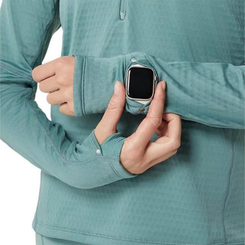 Dámska bežecká mikina ASICS Road Winter 1/2 Zip Mid Layer celadon