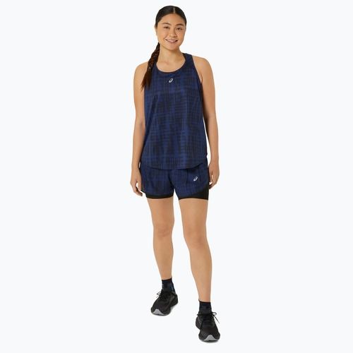 Dámske bežecké tielko ASICS Road All Over Print Tank midnight