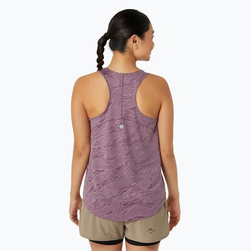 Dámske bežecké tričko ASICS Road All Over Print Tank dusty mauve