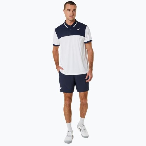 Pánske tričko ASICS Court Polo brilant white/midnight