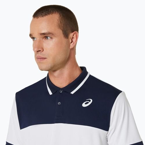 Pánske tričko ASICS Court Polo brilant white/midnight