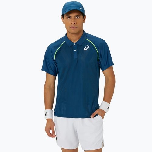 Pánske tenisové tričko ASICS Match Actibreeze Polo mako blue