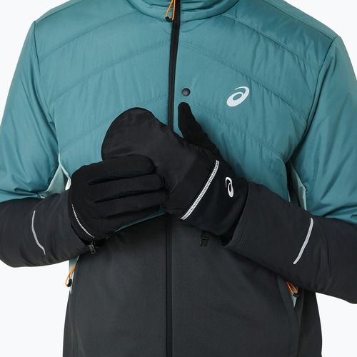 Pánske rukavice ASICS  Wind-Block Running performance black