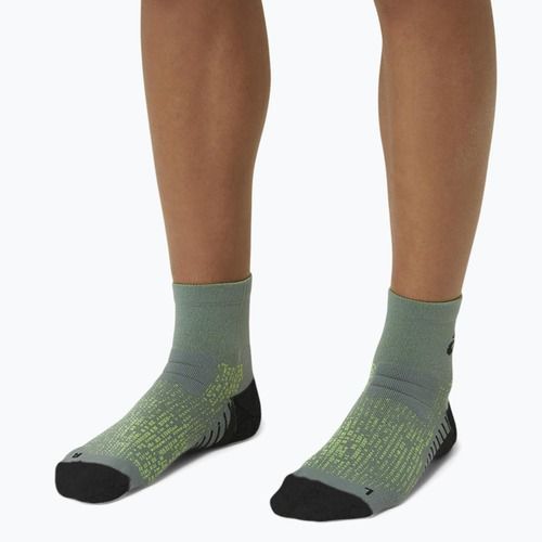 Ponožky na behanie ASICS Performance Run Quarter celadon