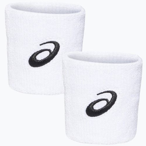 ASICS náramok na zápästie 2 ks žiarivo biely