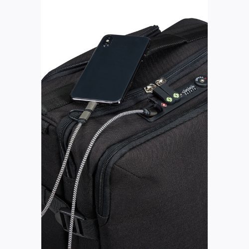 Cestovný kufor Samsonite Securipack 39 l čierna oceľ