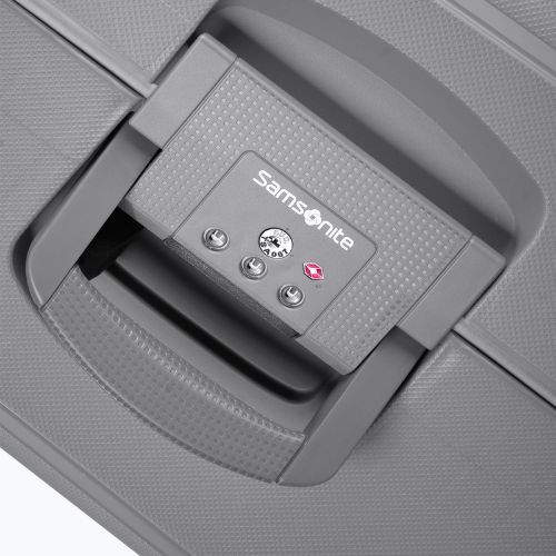 Cestovný kufor Samsonite S'cure Spinner 34 l strieborný